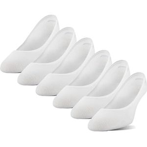Peds Women's Moisture Wicking Low Cut No Show Socks, 6-Pairs, White, Shoe Size: 8-12