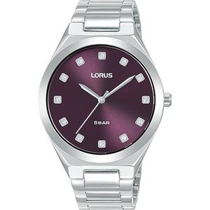 Lorus Analoog kwartshorloge voor dames met metalen armband RG299VX9, zilver, zilver, armband