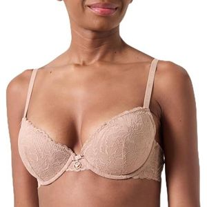 Emporio Armani Eternal Lace Push Up Bra dames, Hazelnoot, 34 / D