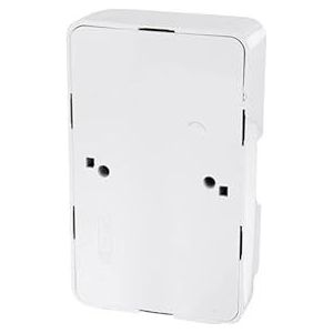 Dubbele geaarde sokkel met beschermingsklasse IP20, snelle installatie, ideaal voor thuis en op kantoor.