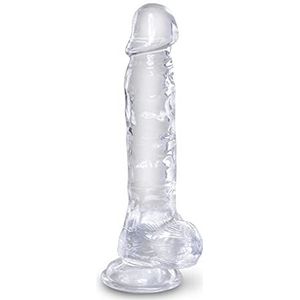 PIPEDREAM King Cock 8 inch Cock w Balls - Transparant