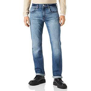 7 For All Mankind Heren The Straight Jeans, blauw (mid blue), 38