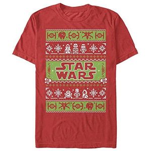 Star Wars: Classic - Xmas Time Unisex Crew neck T-Shirt Red 2XL