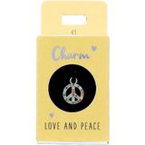 Depesche 11834-041 Bedel Vrede, verzilverde hanger voor kettingen, armbanden en oorbellen, ideaal als klein geschenk