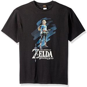 Nintendo Men's Zelda Paint T-Shirt, X-Large, Black