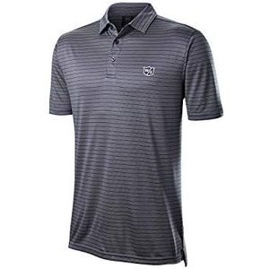 Wilson Staff golfpoloshirt voor heren, WILSON STAFF STRIPE POLO, polyester