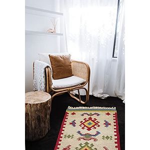 Ottoman Kilim India tapijt, DN991, 90 x 150 cm, 0080