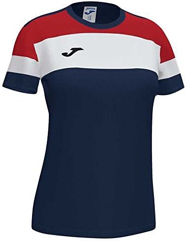 Joma - ALG CREW IV - T-shirt - Vrouw - Jersey - Ronde Hals - Contrasterende Inzetstukken