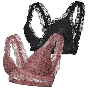 MAMA.LICIOUS dames bh, Zwart pakket: roze, L