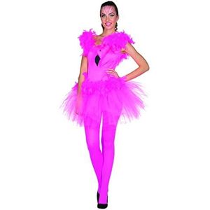 Rubie's 13303-38 jurk flamingo dames kort maat: 38, Multi-Colored