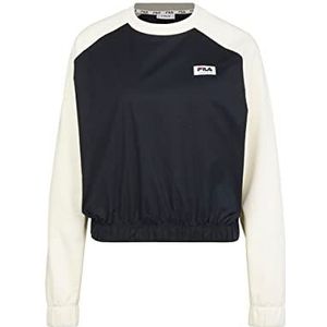 FILA Tabor Raglan Cropped Sweatshirt voor dames, Black Beauty-zoete korn, XS