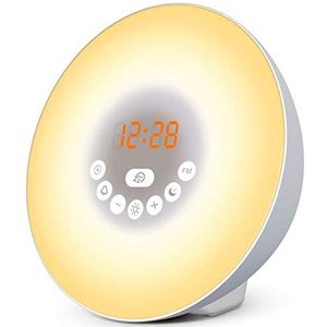 Lichtsimulator – Zacht licht alarmklok - Met Dark Night Mode Display Uit - Ervaar meer zen ochtenden - Lichttherapie Wekker (Classic TL-850)