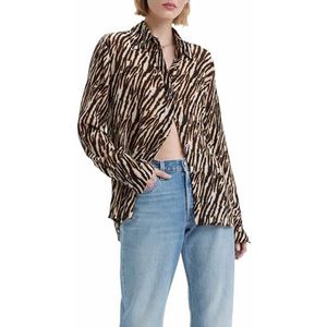 Levi's Dames Maeve Blouse Shirt, Tiger Ikat Almond Mi, S
