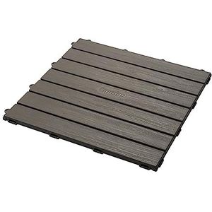 Smoby - Set met 6 tegels (45 x 45 cm per stuk) – woonaccessoires Smoby – maak een vloer – snel klemmen – houteffect – 810907