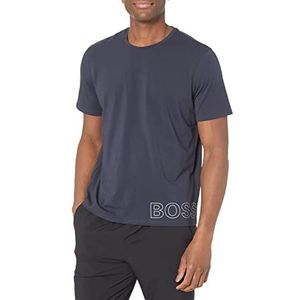 Hugo Boss Heren Identity Crewneck Lounge T-Shirt Pyjama Top, Blauw, Medium