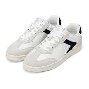 Marc OPolo - Platte Leren Sneakers - Zwart - Rundleer - Rubberen Loopzool