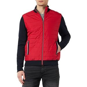 bugatti Heren 8750-35121 gebreide jas, rood, standaard, rood, L