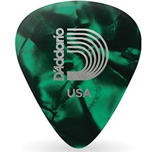 Planet Waves 1CGP7-10 Picks Pearl Celluloid Picks Green Pearl 10 Picks Standaard Vorm in Extra Heavy