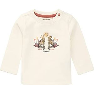 Noppies Baby Agartala T-shirt met lange mouwen voor babymeisjes, Antiek Wit - P331, 50 cm