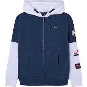 Pepe Jeans Tom Sweatshirt met capuchon voor jongens, blauw (jarman), 4 Jaar