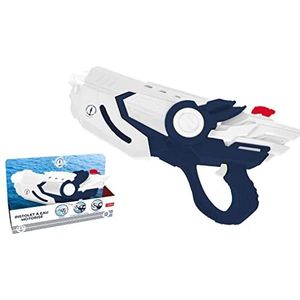 BLUE SKY - Elektrische gemotoriseerde waterpistool - Verlicht - Buitenspeelgoed - 048551 - Blauw - Plastic - 45 cm - Kinder speelgoed - Strandspel - Zwembad - Vanaf 5 jaar