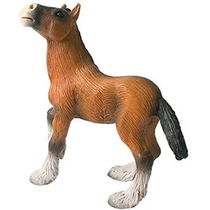 Bullyland 62665 - speelfiguur Shire Horse veulen, ca. 9,4 cm, detailgetrouw, PVC-vrij, ideaal als klein cadeau voor kinderen vanaf 3 jaar