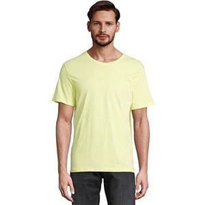 TOM TAILOR Uomini Basic T-shirt 1032151, 18283 - Elfin Yellow, XS