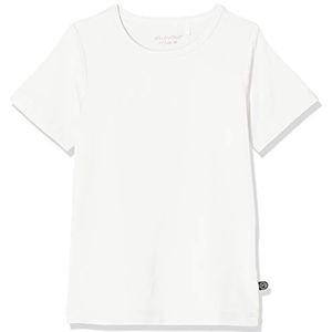 MINYMO Meisjesblouse met korte mouwen in aangename kwaliteit T-shirt, wit (wit 100), 110 cm