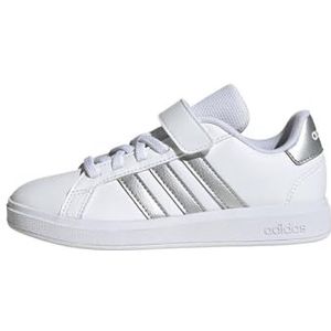 adidas Uniseks-Kind GRAND COURT 2.0 SHOES CHILDREN, Cloud white/matte silver/Cloud white, 31 EU