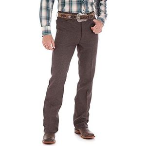 Wrangler Heren Rugged Wear Performance Series Relaxed Fit Jeans, Heather Donkere Chocola, 32W / 30L