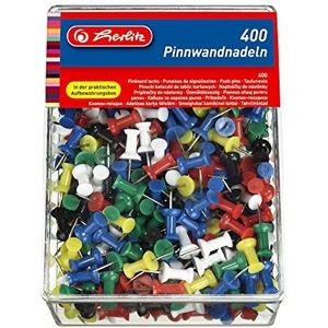 Herlitz 8859142 prikbordspijker geassorteerde kleuren 400 stuks