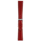 Morellato Unisex horlogeband, MANUFATTI collectie, mod. Ligabue, gemaakt van echt lamsleer - A01X3495006, Rood, 14 mm, Riem.