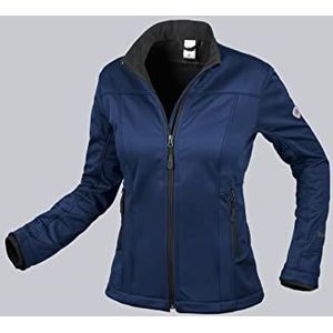 BP 1695-571 Dames Softshell Jacket voor 100% polyester nachtblauw, maat 2XL