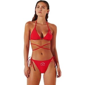 KARL LAGERFELD String Bikini Bottoms W/Logo, High Risk Red, XL, rood (high risk red), XL