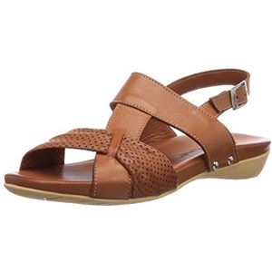 Andrea Conti 0519206062 Damessandalen, Braun Cognac 062, 42 EU