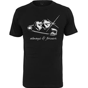 Mister Tee Heren Always and Ever Tee Black M T-shirt, M