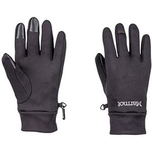 Marmot Heren fleece handschoenen, winddicht, waterafstotend, met touchscreen-functie Power Stretch Connect Glove, zwart, XL, 11650-001