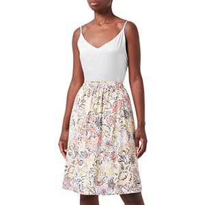 GERRY WEBER Edition Dames 610118-66349 Rock, wit/donkerbruin/gember, 34