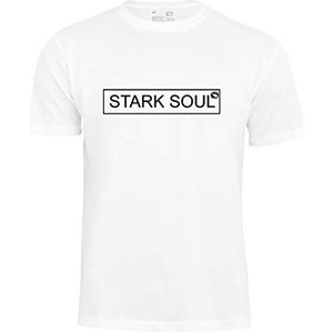 STARK SOUL Heren T-shirt, wit (002), S