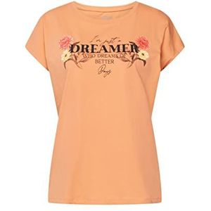 Mavi Dames Dreamer Printed Tee T-shirt, oranje, XS