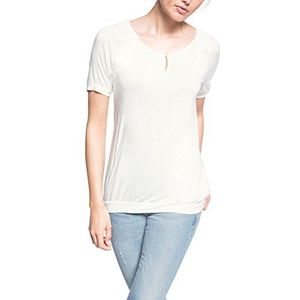 ESPRIT Dames T-shirt in Carmen - stijl, wit (off white 110), XS