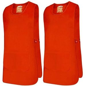 MISEMIYA - Pakket 2 eenheden - reinigingsschorten werklichamelijke klinische medische reiniging dierenartsen sanitair gastvrij, oranje, L