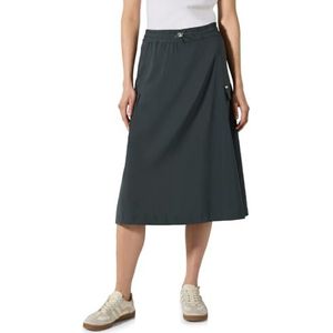 CECIL - Effen Rok - Zwart - Elastische Tailleband - Opgestikte Zakken