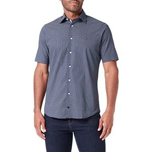 Tommy Hilfiger Overhemden voor heren, Navy Iris/Wit, 36 NL