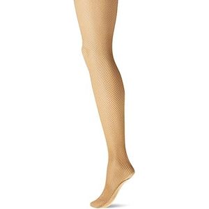 Capezio Netpanty voor dames met naden, caramel, M