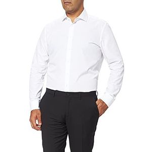 Seidensticker - Slim Fit - Langarm Popeline Shirt - Wit