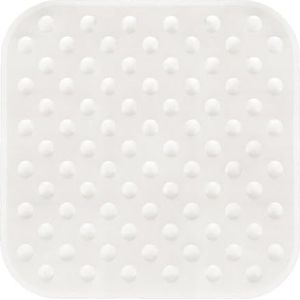 Kleine Wolke Formosa, Douchemat, 53x 53 cm, Wit, Rubber