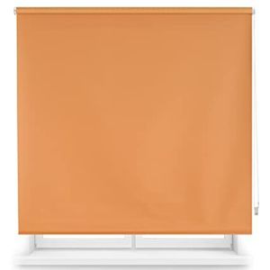 ECOMMERC3 | Thermisch verduisterend rolgordijn afmetingen 120 x 230 cm - koud-/warmte-isolatie, stofmaat 117 x 225 - verduisteringsrolgordijn, eenvoudige installatie, oranje
