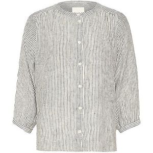 Part Two Persilles Regular Fit Shirt met 3/4 mouwen voor dames, Zwarte streep, 36