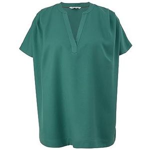 TRIANGLE dames blouse korte mouwen, Blue Green, 52 NL